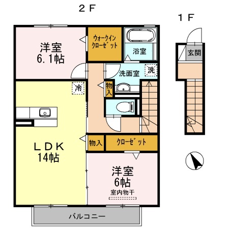 シダーヒルズ東山　Ｂ棟の間取り