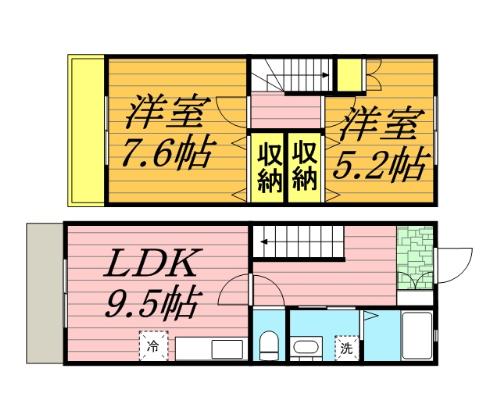 タウンハウス中忠の間取り