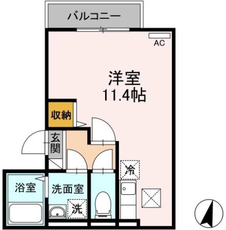 アンジュール神谷の間取り