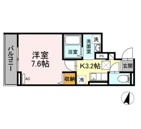 アンジュール神谷の間取り