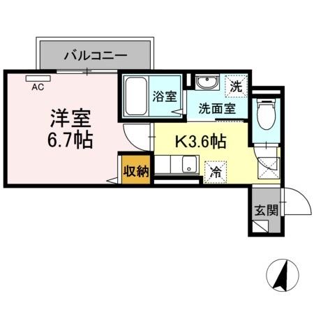 アンジュール神谷の間取り