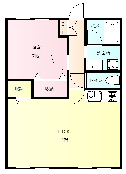 メゾンサンライズBの間取り