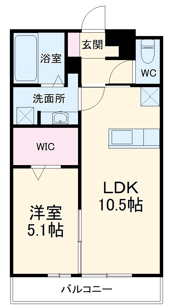 ディアコート鹿放ヶ丘の間取り