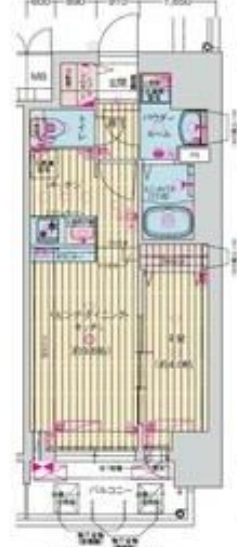 プレサンス今池駅前フェルディノの間取り