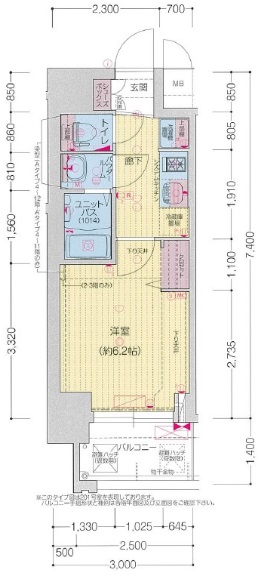プレサンス東三国駅前グランクラスの間取り