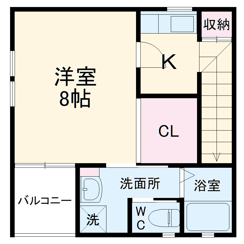 古庄の完工年月(2022年11月)築の賃貸アパートの間取り