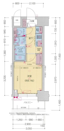 プレサンス東三国駅前グランクラスの間取り