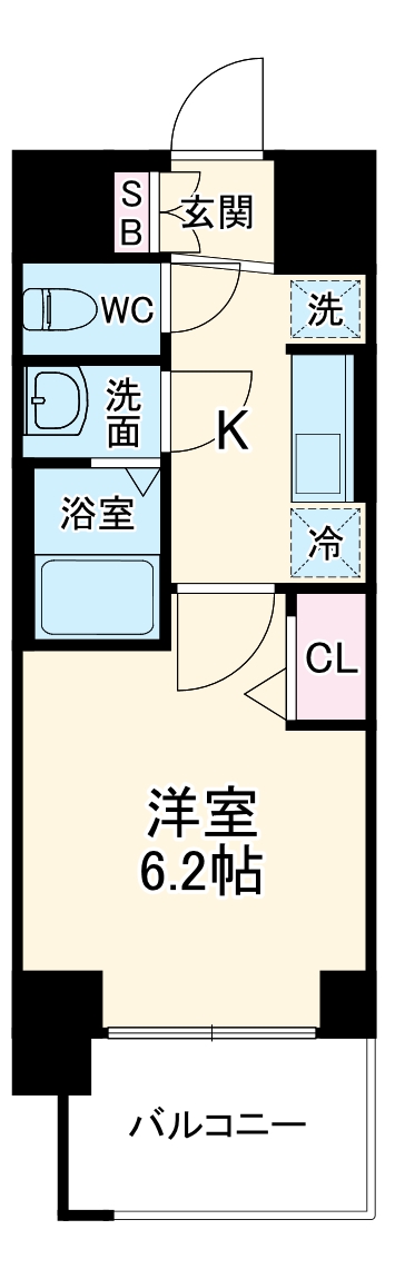 プレサンス東三国駅前グランクラスの間取り