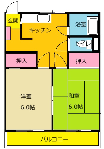 山内ハイツの間取り