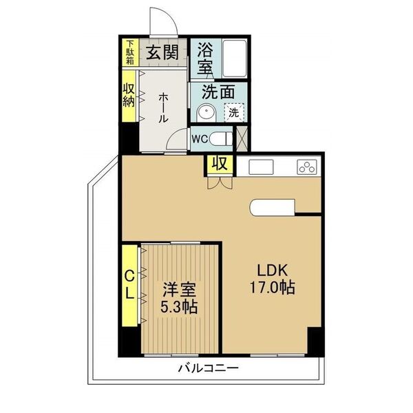シャンボール康生の間取り