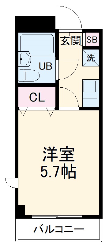 レオパレスフレッシュの間取り