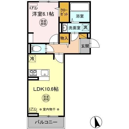 エースコートⅢの間取り