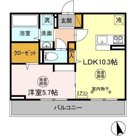 エースコートⅢの間取り
