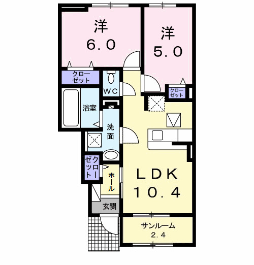 アレスリーベの間取り