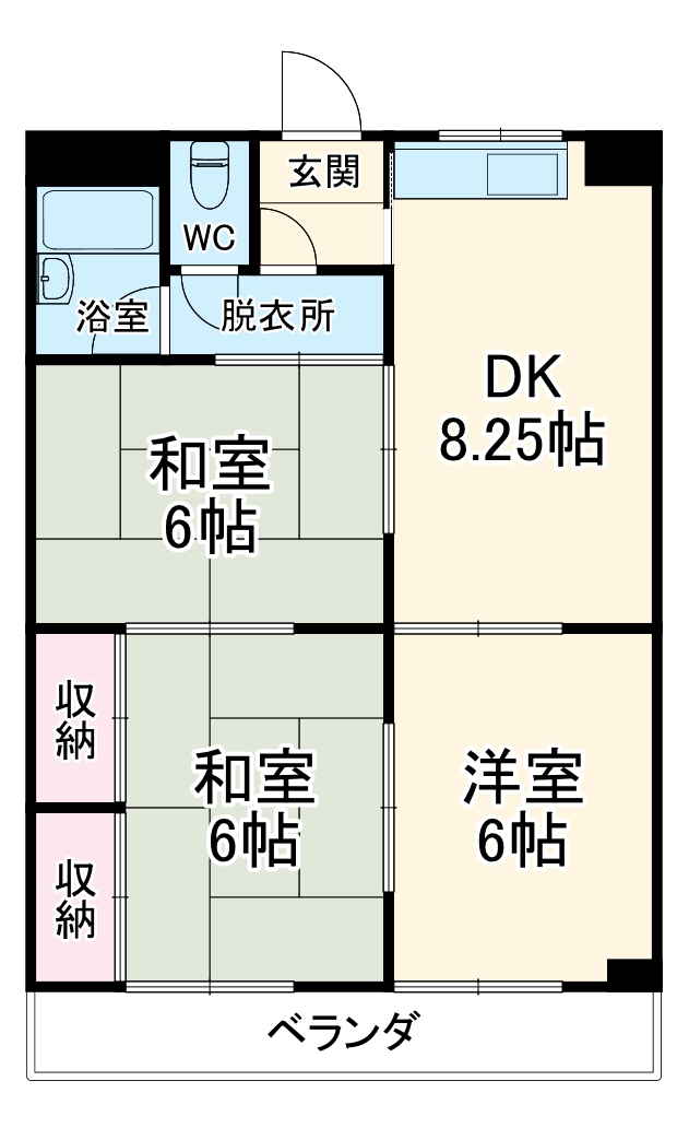 グランドビル永吉の間取り