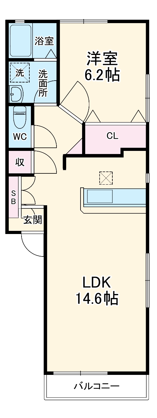 ル・レーヴ外山の間取り