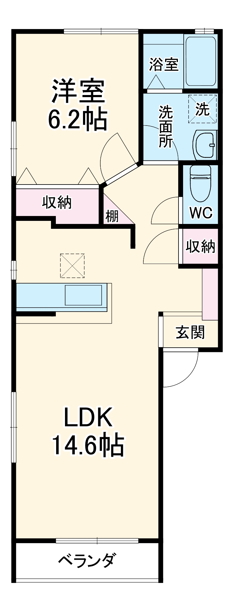 ル・レーヴ外山の間取り