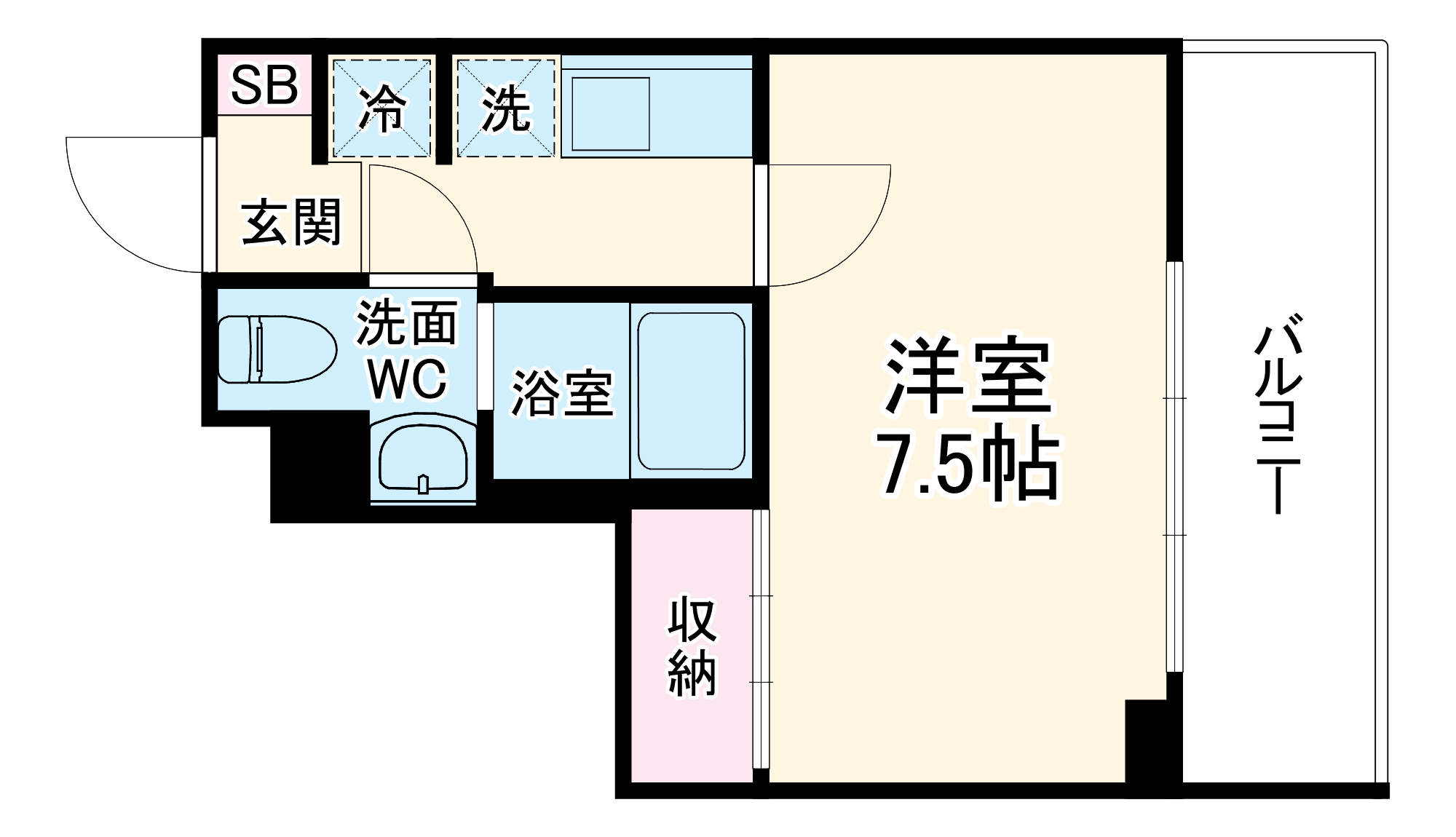 ラティエラ横濱六角橋の間取り