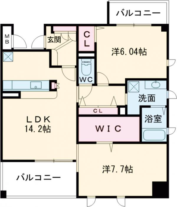 Eau de Vie茨木の間取り