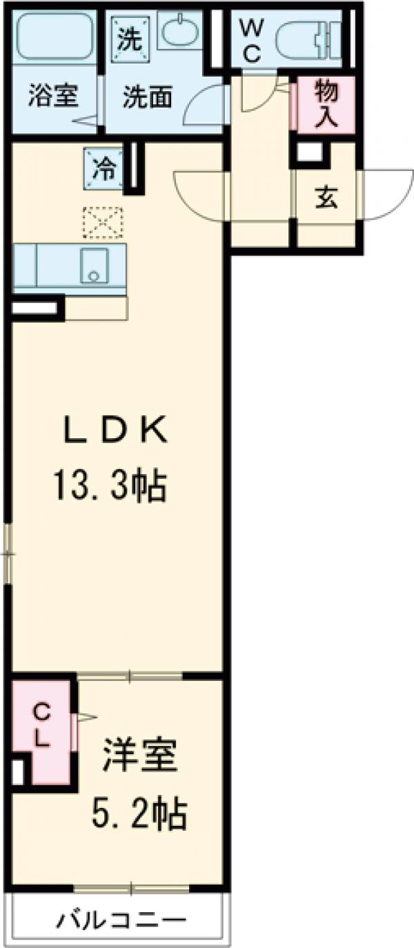 エクセリア南馬込の間取り