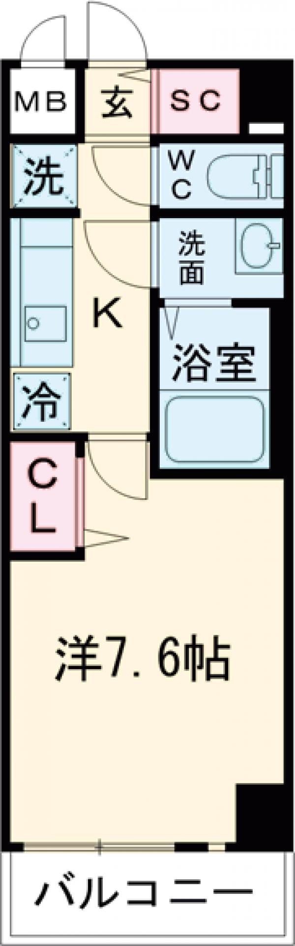 プレサンス ジェネ 赤羽真正寺坂の間取り