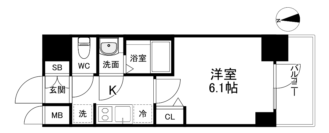 プレサンス松屋町ヴィゴラスの間取り