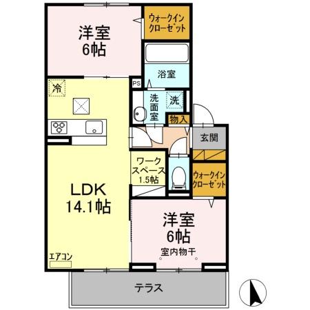 グリシーナの間取り
