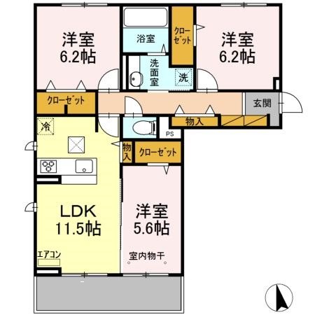 グリシーナの間取り