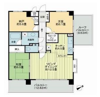 ライオンズマンション津田沼南の間取り