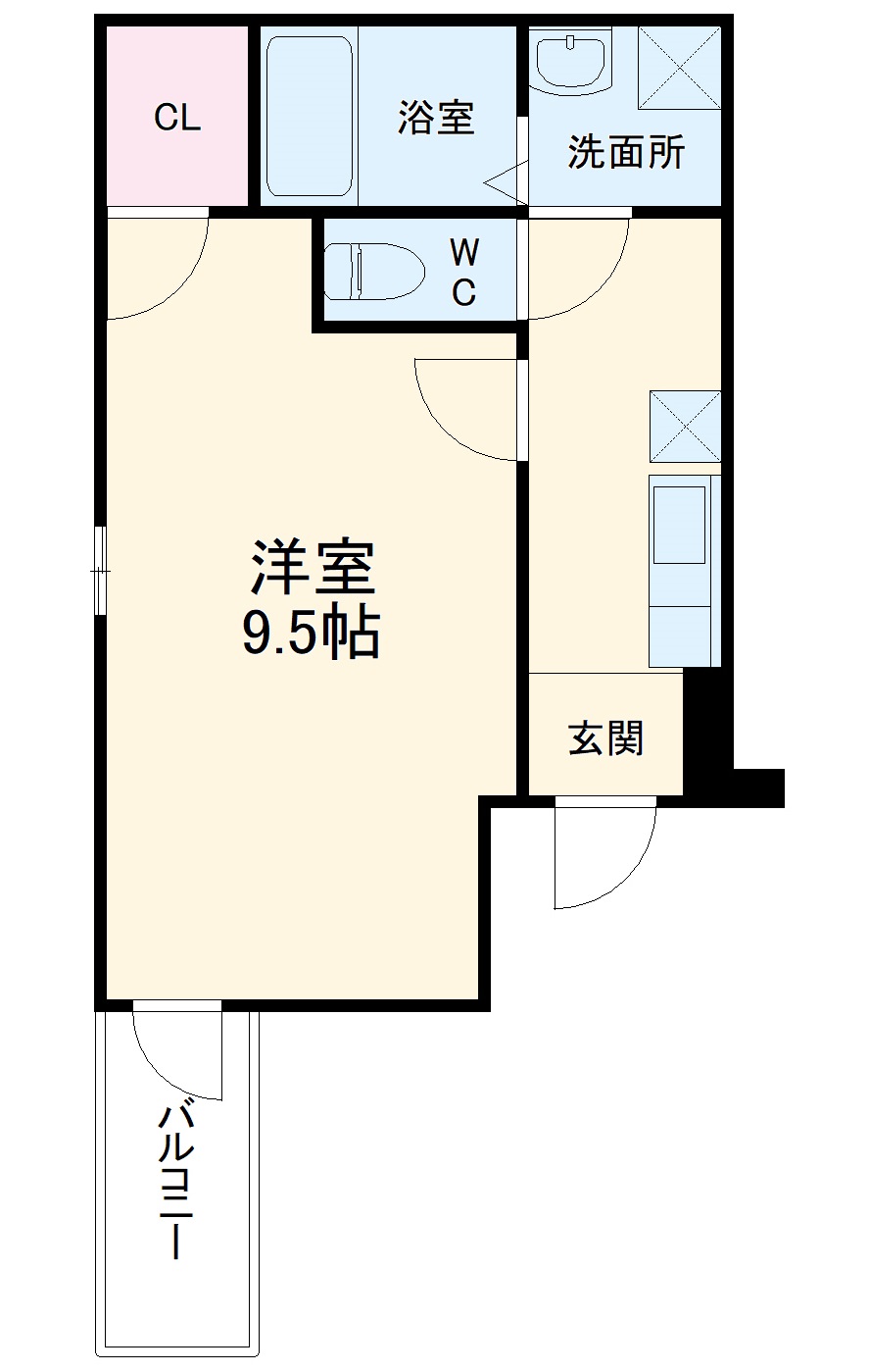 フジパレス服部本町Ⅱ番館の間取り