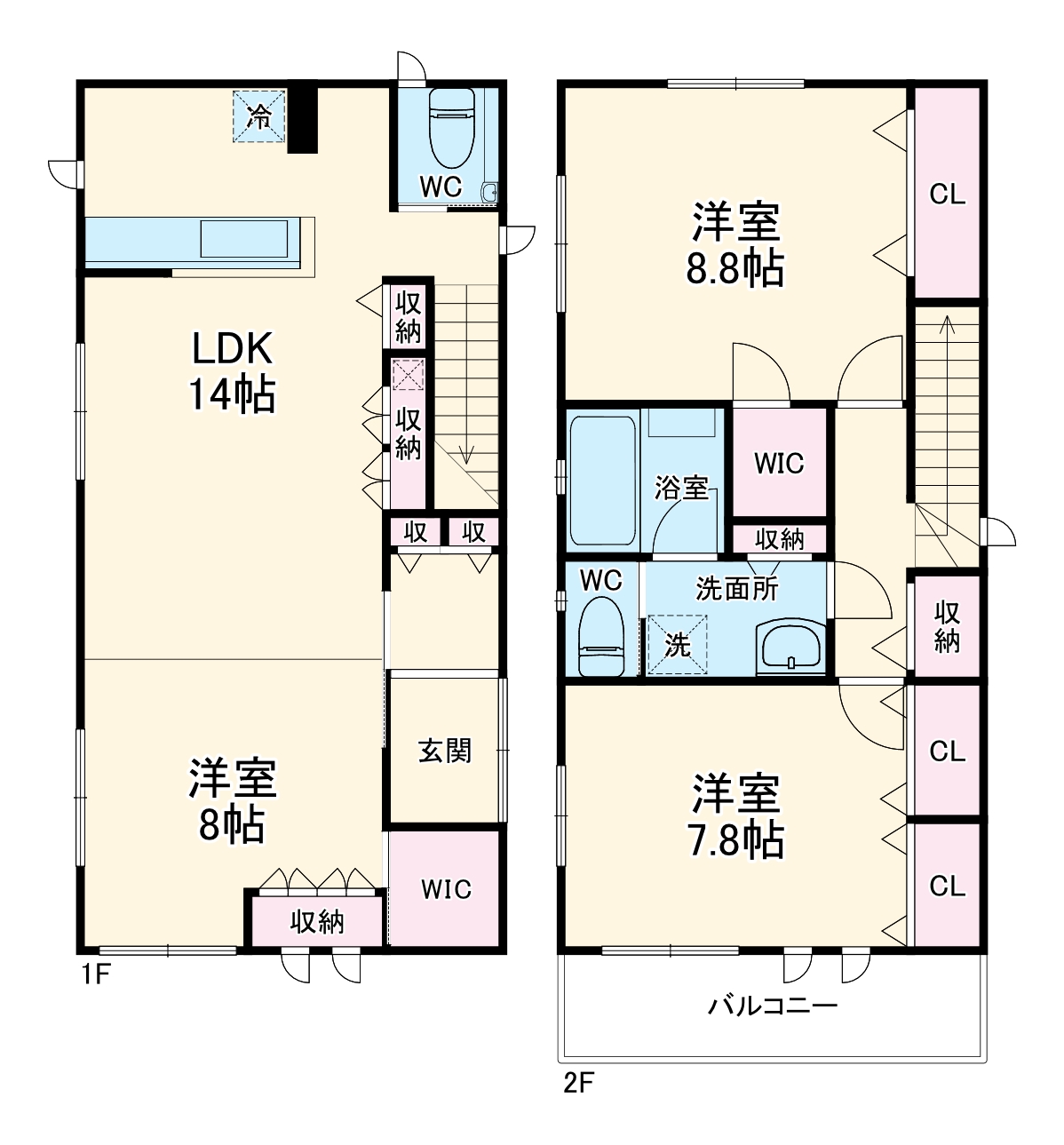 EXIA KANOKOⅡの間取り