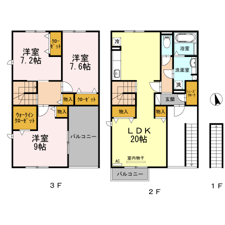 セリシアージュの間取り