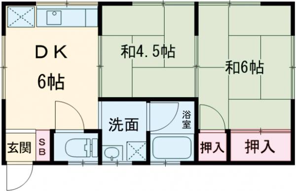 コーポ芳賀の間取り