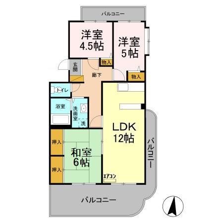 エコガーデン C棟の間取り