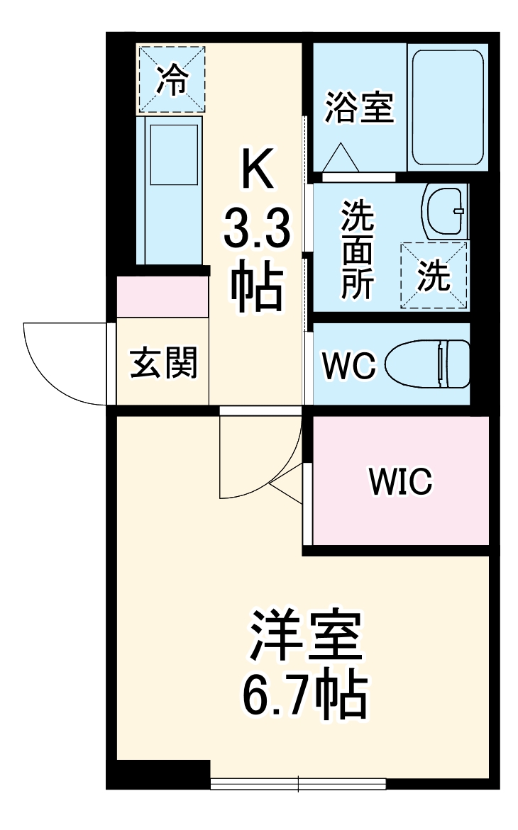 クレール藤沢Ⅲの間取り
