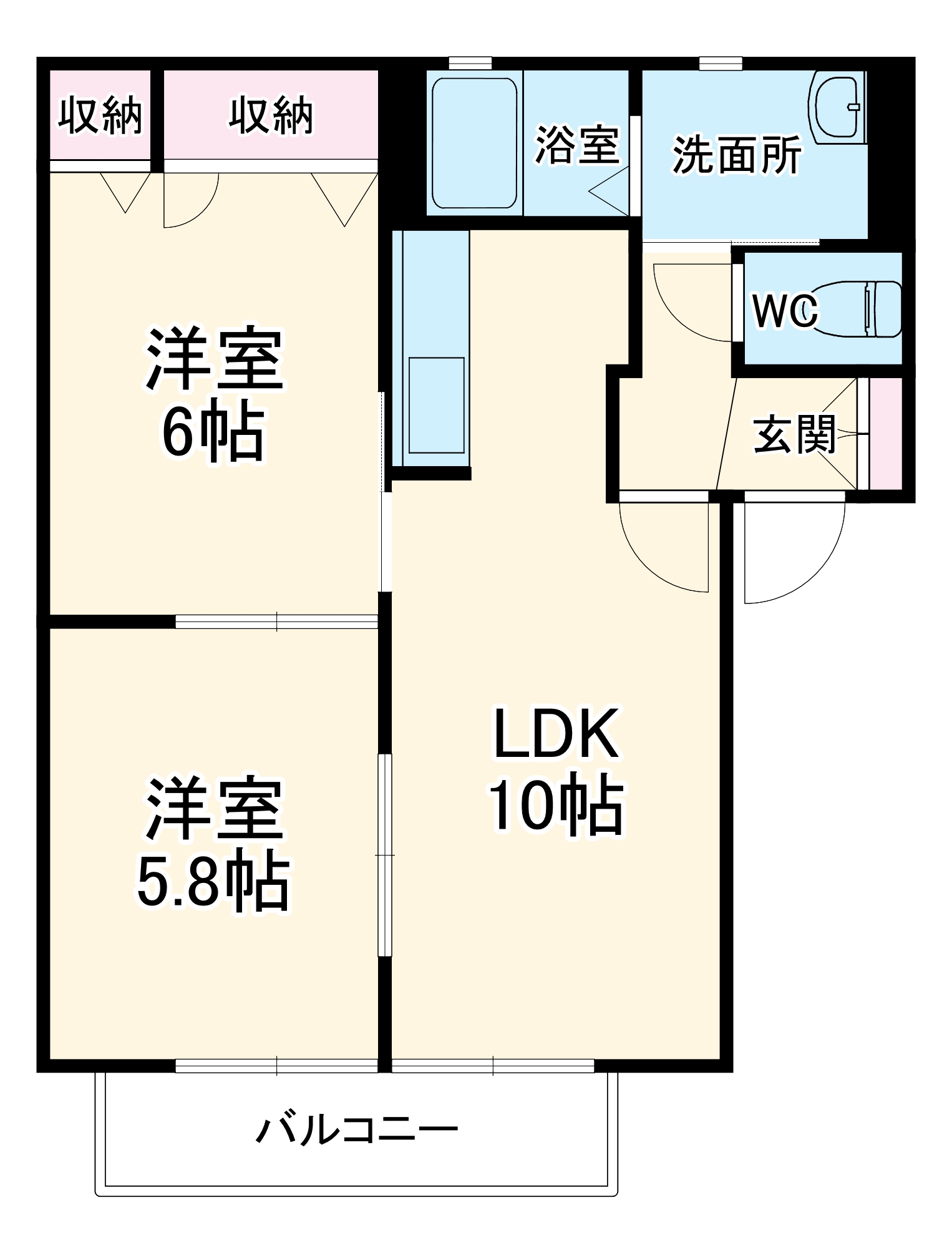 セルサスハイムの間取り