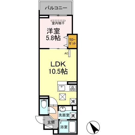 エクセリア徳丸Ⅰの間取り