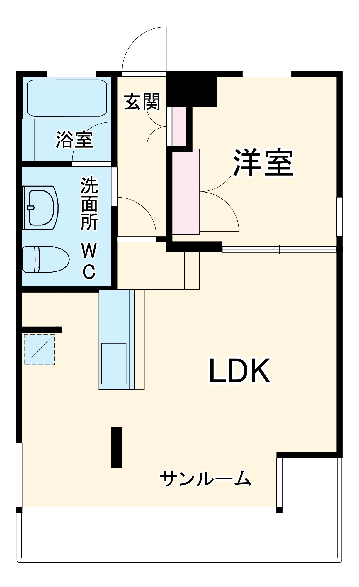 パサージュ陽明の間取り