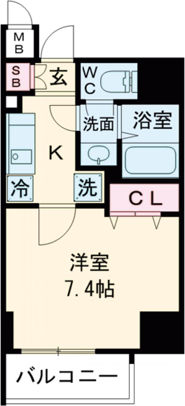 エスジーコート大塚駅前の間取り
