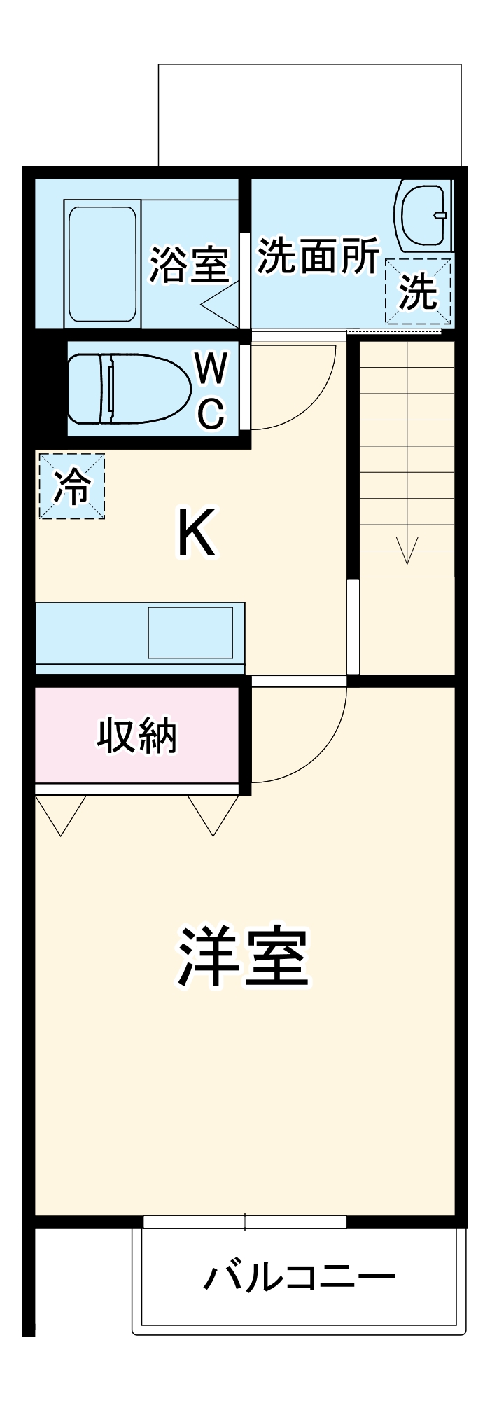 クレール 新守山の間取り