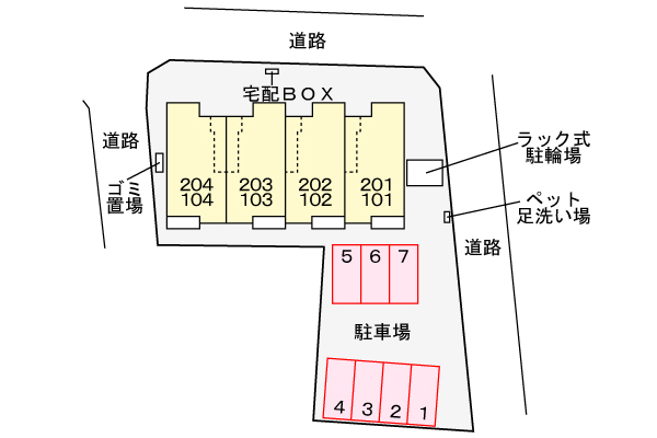 2/10 駐車場