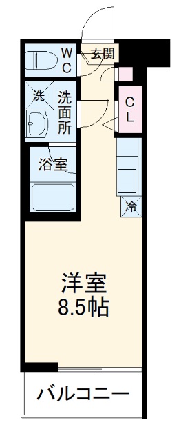 クラリッサ川崎梶ヶ谷の間取り