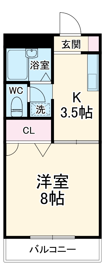 パティオ日吉Aの間取り