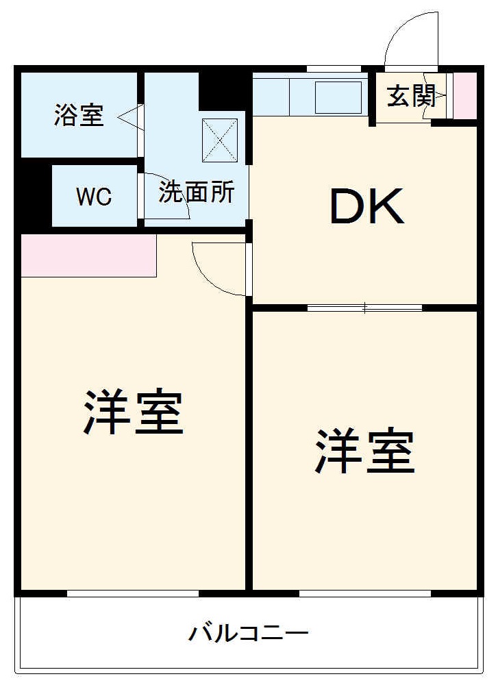 アイリス鶴里の間取り