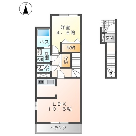 エスポワール Bの間取り