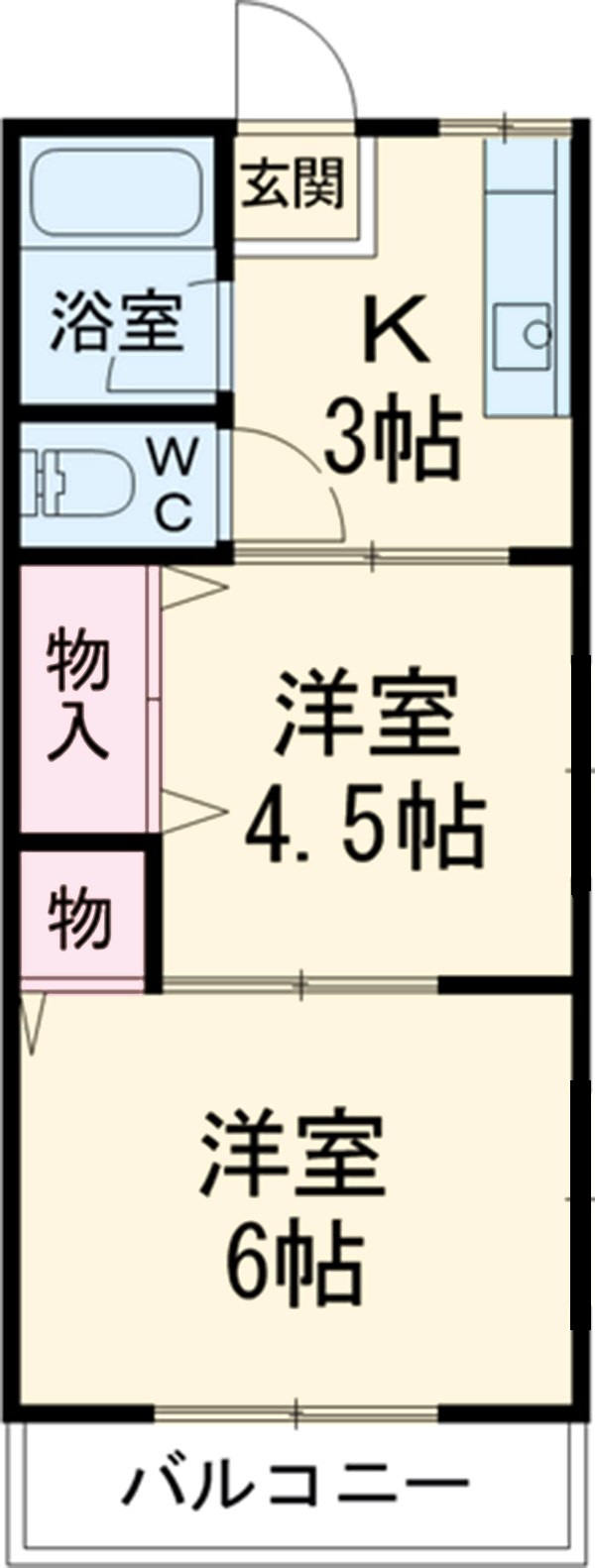 西原ハイツの間取り