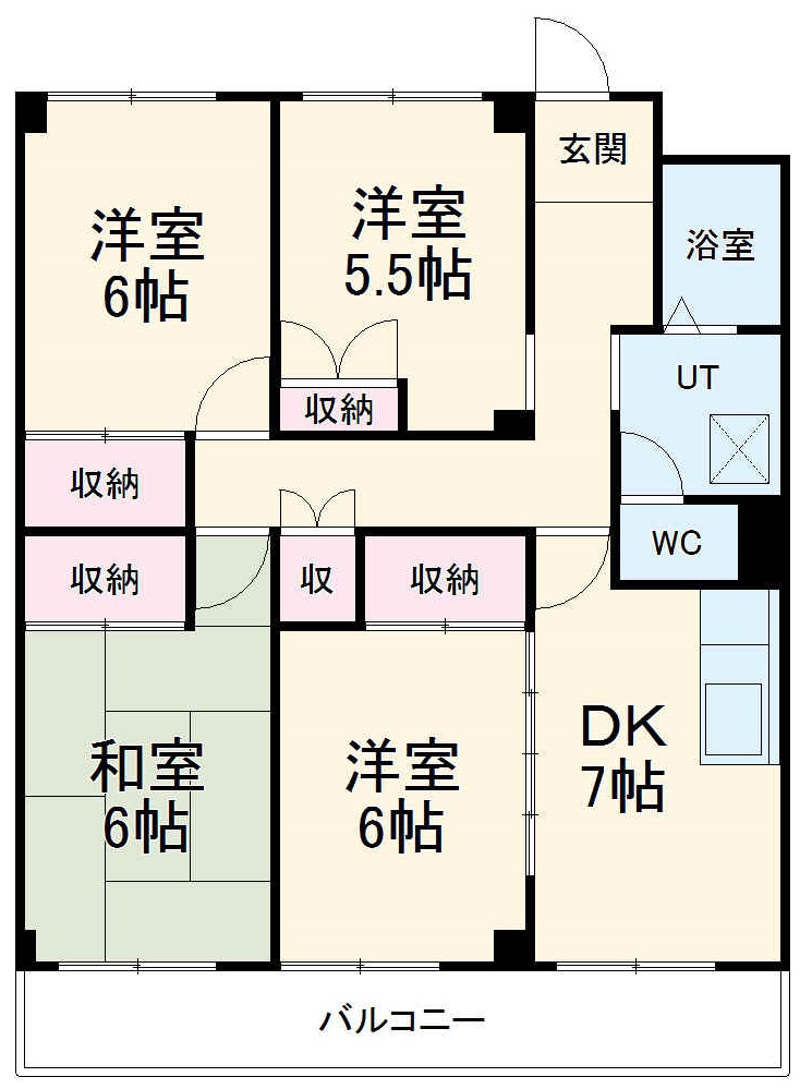 カーサ東田面の間取り