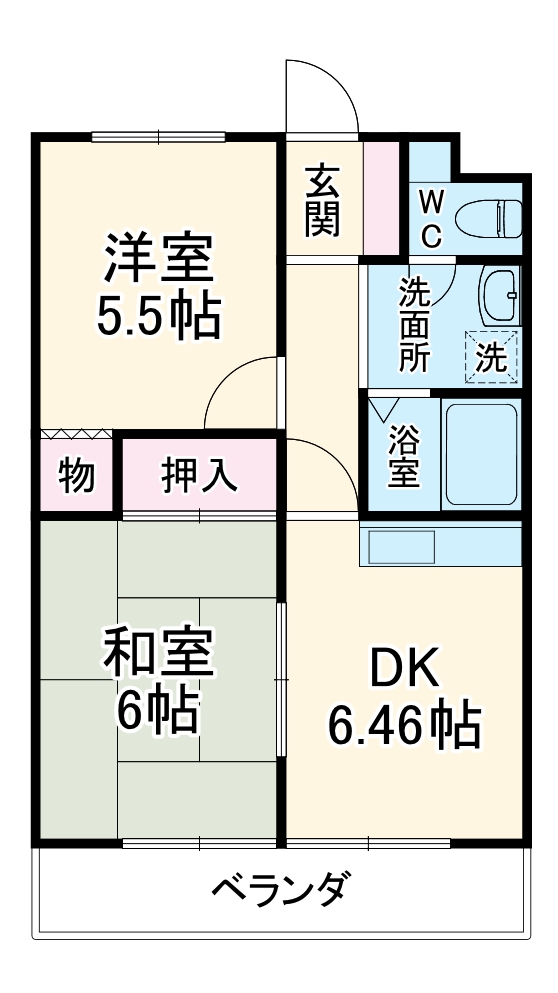 マンション歩の間取り