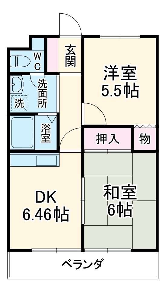 マンション歩の間取り