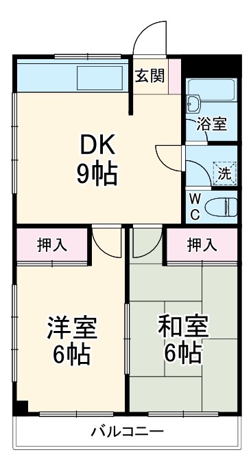 狭山ヶ丘ハイツB棟の間取り